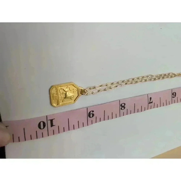 NWT Amano Studio Leo Zodiac Dog Tag Necklace - Made in USA - Picture 7 of 7